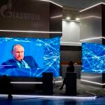 Vladimir Putin participó el 13 de octubre en un foro energético organizado por Gazprom en Moscú