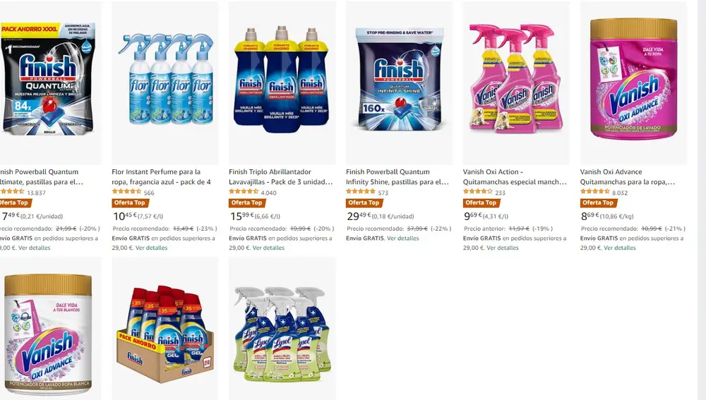 Productos de hogar y de limpieza rebajados en Amazon