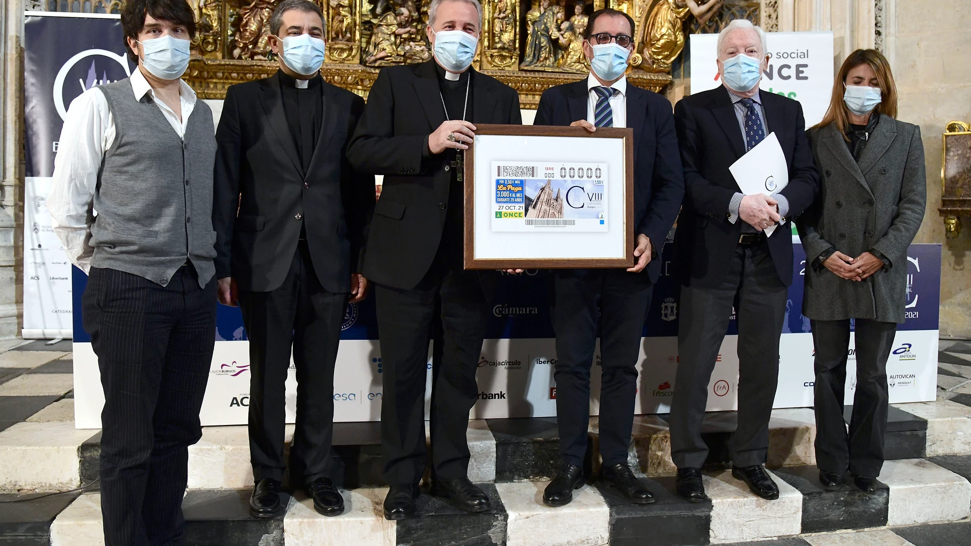 Presentación del cupón de la ONCE dedicado al octavo Centenario de la Catedral de Burgos