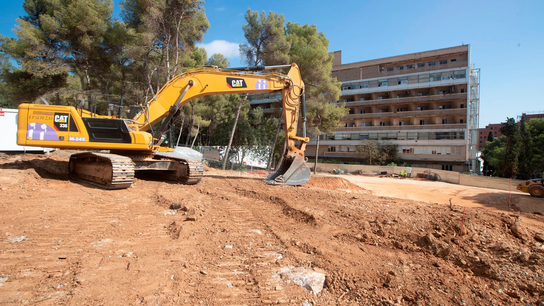 Una excavadora en una obra en Cataluña