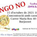 Cartel de la manifestación que se realizará mañana en Burjassot en contra del bingo junto a los institutos