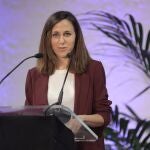 La ministra de Derechos Sociales y Agenda 2030, Ione Belarra, interviene en el Acto Conmemorativo con motivo del Día Internacional para la Erradicación de la Pobreza, en el Espacio Rastro Madrid, a 15 de octubre de 2021