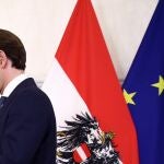 Sebastian Kurz al anunciar su dimisión como canciller de Austria el 9 de octubre