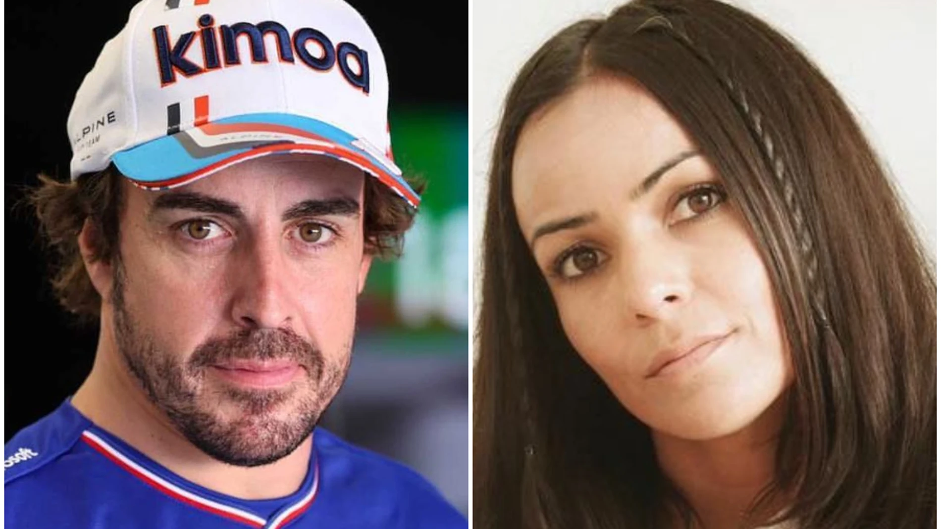 Fernando Alonso y Raquel del Rosario, en un montaje