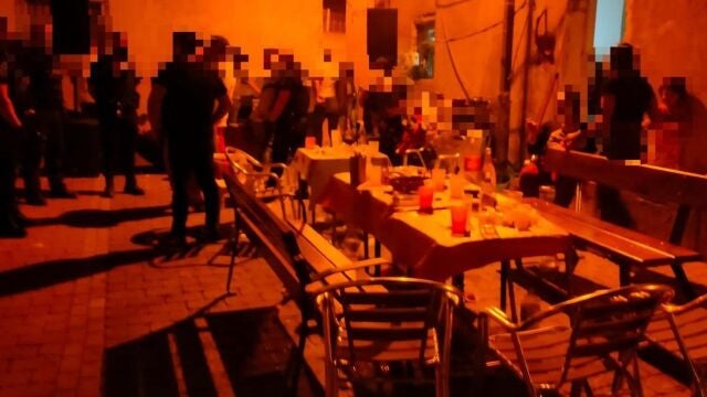 Imagen de la fiesta ilegal