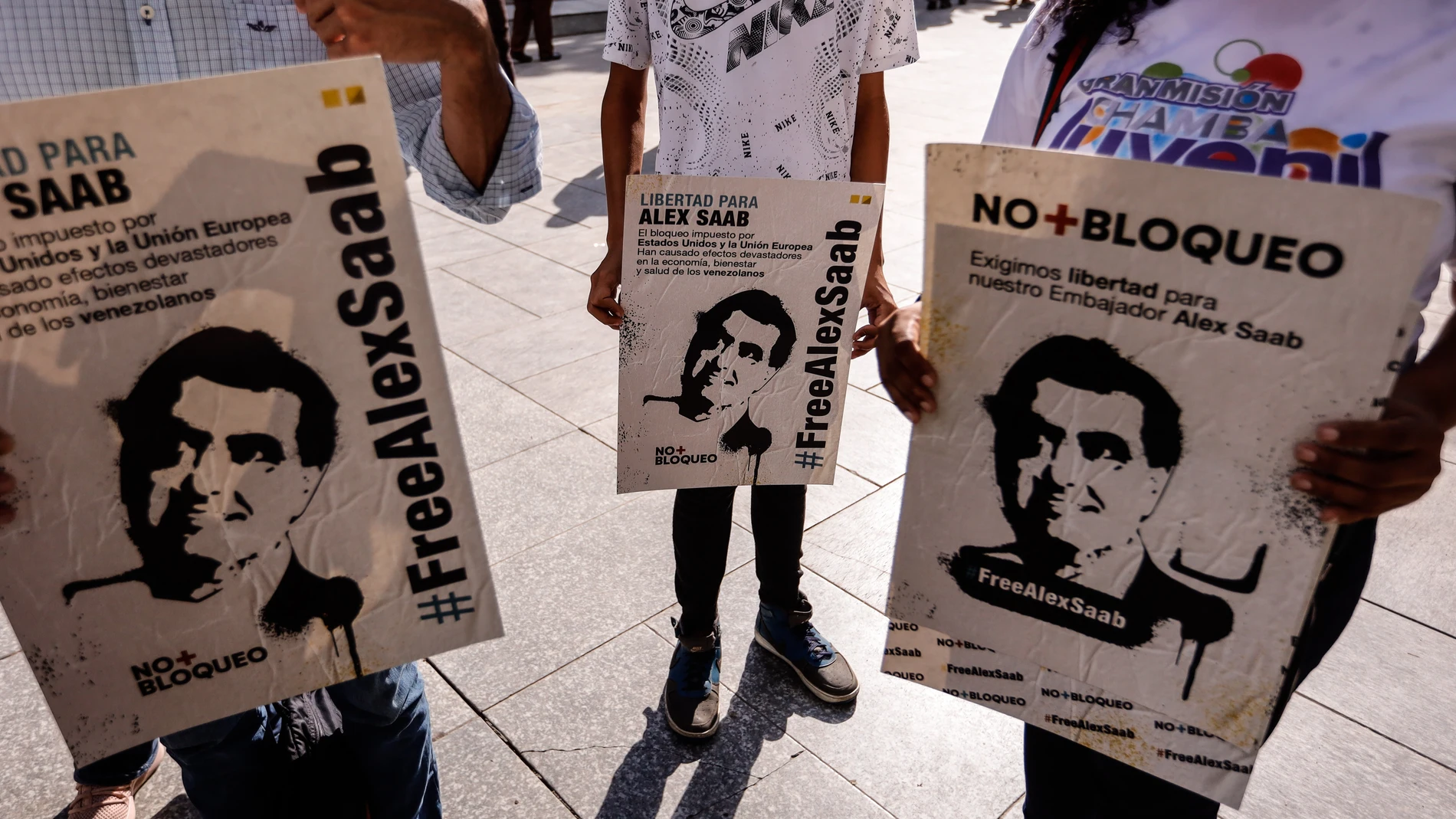 Protesta contra la extradición a EE UU de Alex Saab