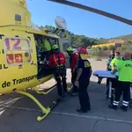  Rescatan por vía aérea a una senderista de 54 años herida en Calblanque