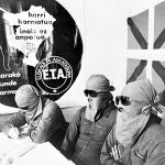 Miembros de ETA ofrecen una rueda de prensa el 15 de octubre de 1998