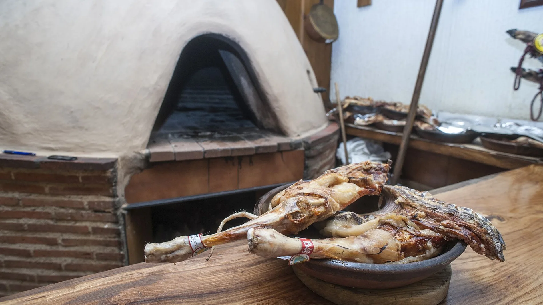 El lechazo asado es un producto estrella en las gastronomía española