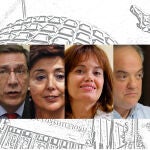 Enrique Arnaldo, Concepción Espejel, Juan Ramón Sáez e Inmaculada Montalbán mantienen el equilibrio de fuerzas en el Alto Tribunal.