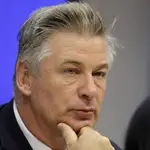 FILE - In this Sept. 21, 2015 file photo, actor Alec Baldwin attends a news conference at United Nations headquarters. A prop firearm discharged by veteran actor Alec Baldwin, who is starring and producing a Western movie, killed his director of photography and injured the director Thursday, Oct. 21, 2021 at the movie set outside Santa Fe, N.M., the Santa Fe County Sheriff&#39;s Office said. (AP Photo/Seth Wenig, File)