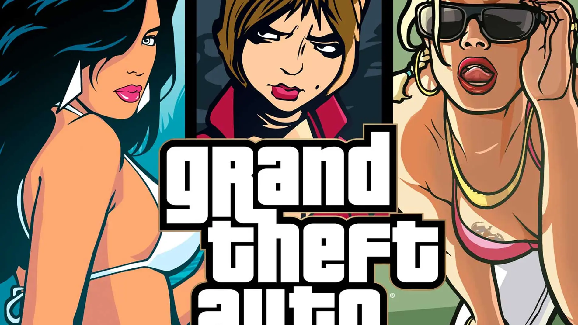 Portada de la remasterización de Grand Theft Auto III, Vice City y San Andreas que llegará el próximo 11 de Noviembre.