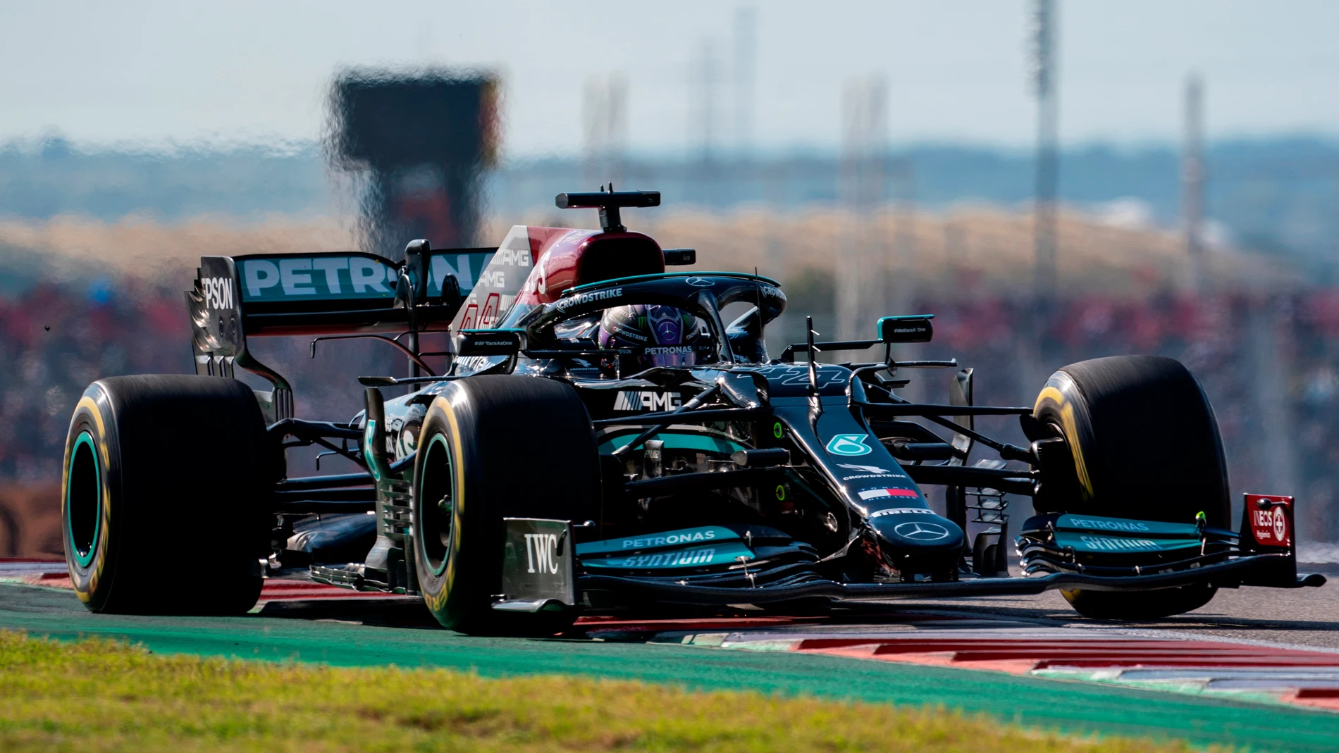 Lewis Hamilton en el Gran Premio de Estados Unidos