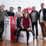Segunda jornada de la 66 Semana Internacional de Cine de Valladolid. El equipo de la películo "Viaje a alguna parte"