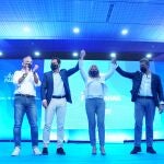 Elías Bendodo, Juanma Moreno, Ángeles Muñoz y Alberto Núñez Feijoó clausuran el congreso local del PP de Marbella
