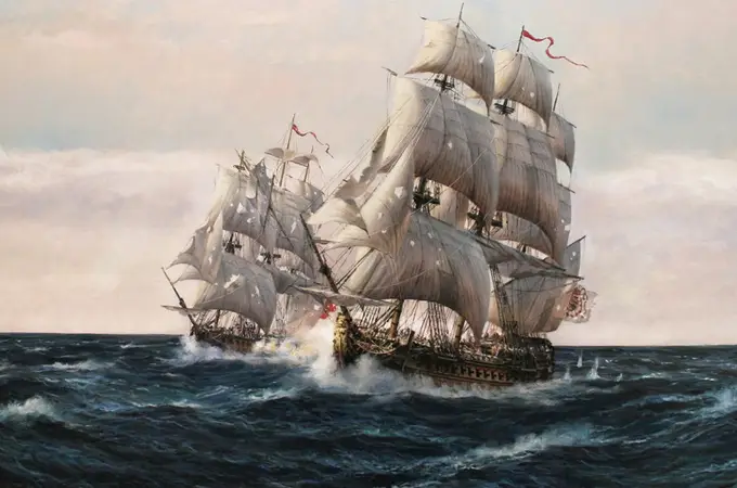 Así fue la heroica gesta del “Glorioso”, el navío español que humilló a una docena de barcos británicos en 1747