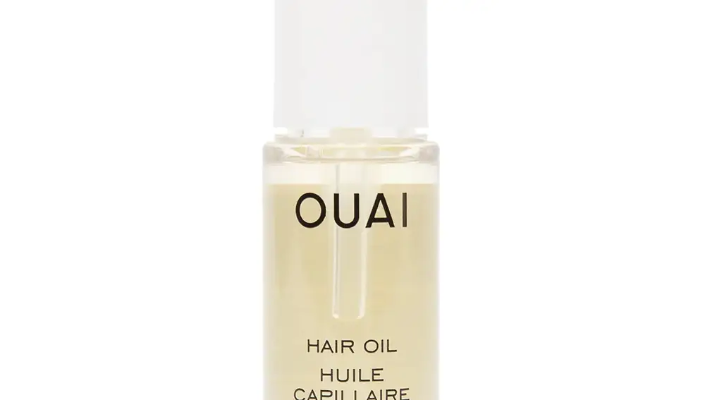 Aceite capilar para el cabello que contiene galanga africano, aceite de almendras y aceite de borraja asiática.