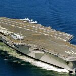 El nuevo portaaviones John F. Kennedy en fase de pruebas