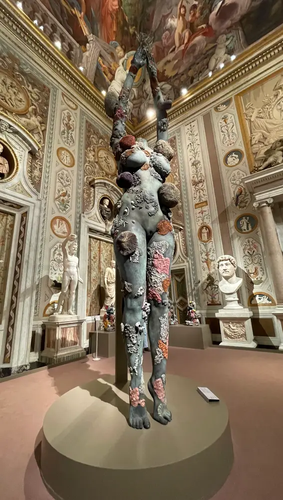 La clavadistaExpuesta en el salón principal de la Galería Borghese.