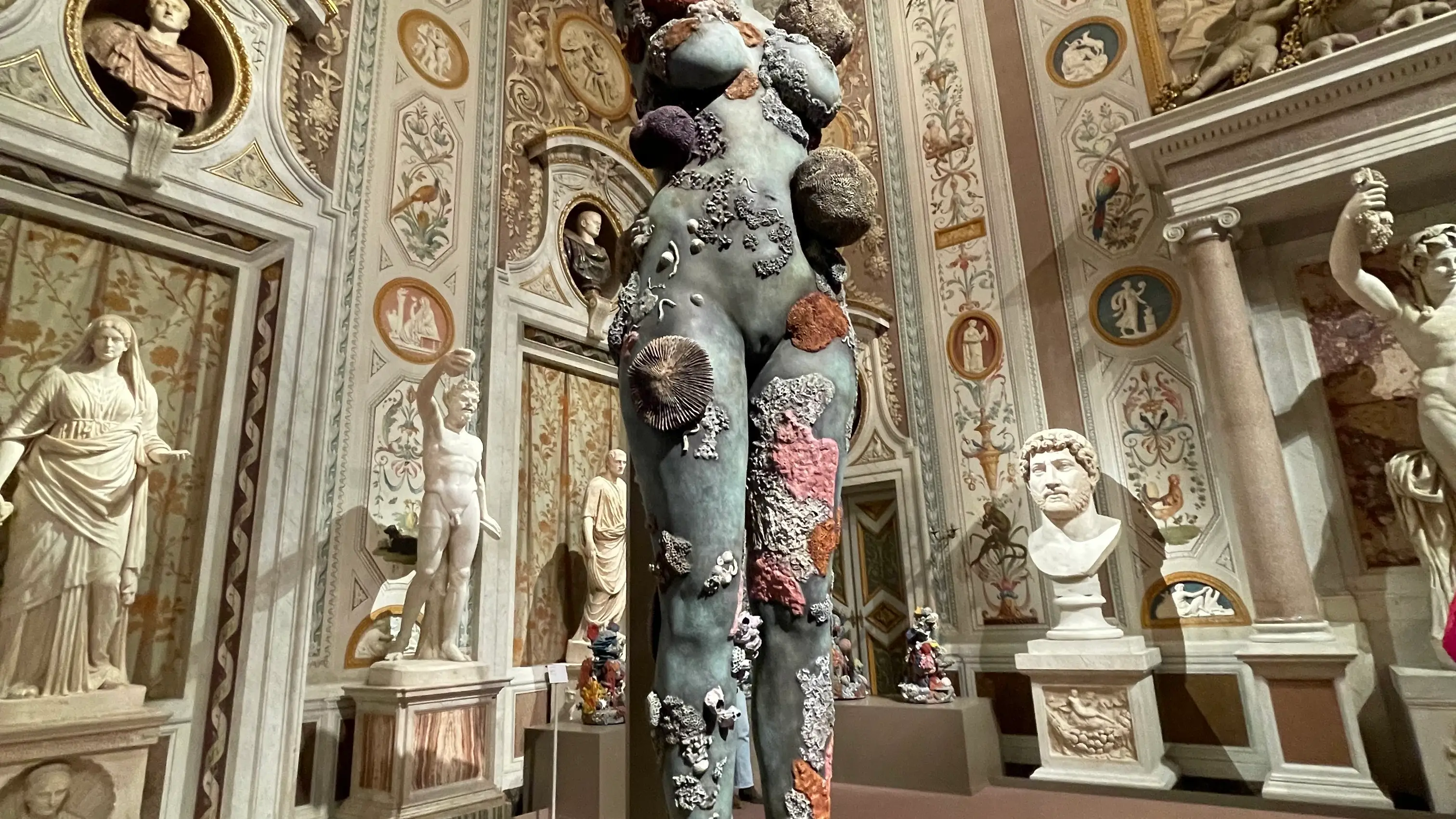 La clavadistaExpuesta en el salón principal de la Galería Borghese.