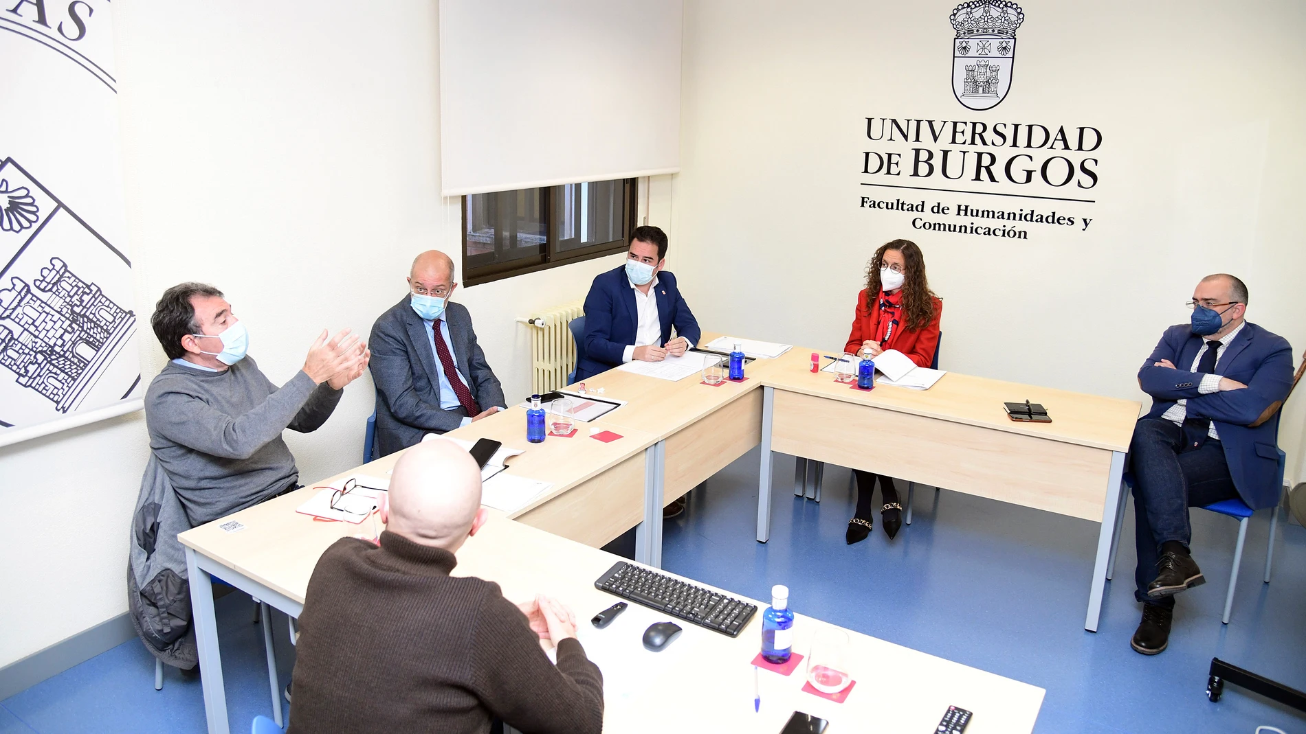 El vicepresidente, Francisco Igea, mantiene una reunión para el seguimiento del convenio suscrito con la Universidad de Burgos (UBU) para la elaboración de un mapa de fosas de la Guerra Civil y la dictadura franquista