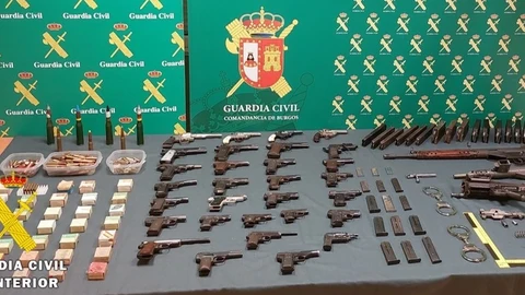 Armas intervenidas al coleccionista de Burgos en el marco de la Operación Músico