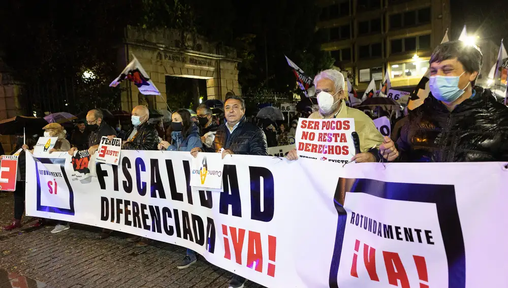 Manifestación convocada por la plataforma Soria ¡Ya! para pedir la fiscalidad diferenciada