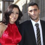 Dani Güiza, en una foto antigua junto a Nuria Bermúdez