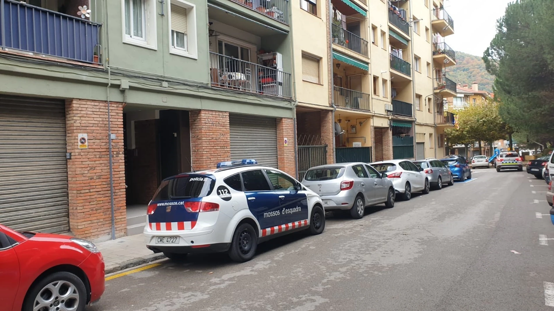 Imagen de la calle donde vivía la víctima, en Ripoll (Girona)