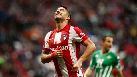 Luis Suárez con el Atlético de Madrid.