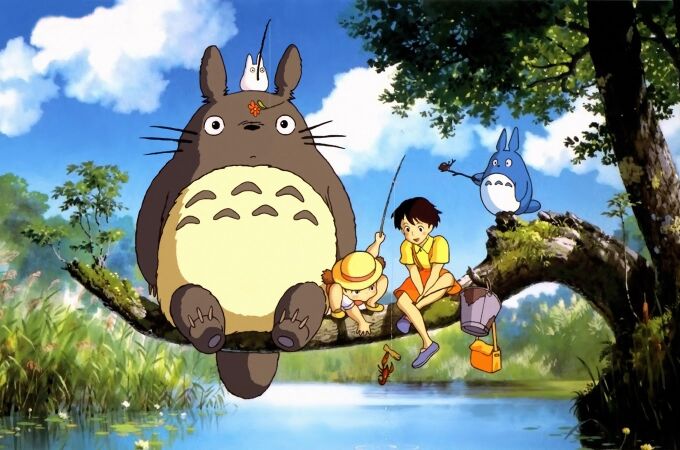 Escena de la película "Mi vecino Totoro"