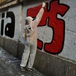 Una pintada en el País Vasco que reclama la amnistía para los presos de la banda terrorista ETA