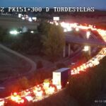 Retenciones en la A-62 dirección Tordesillas