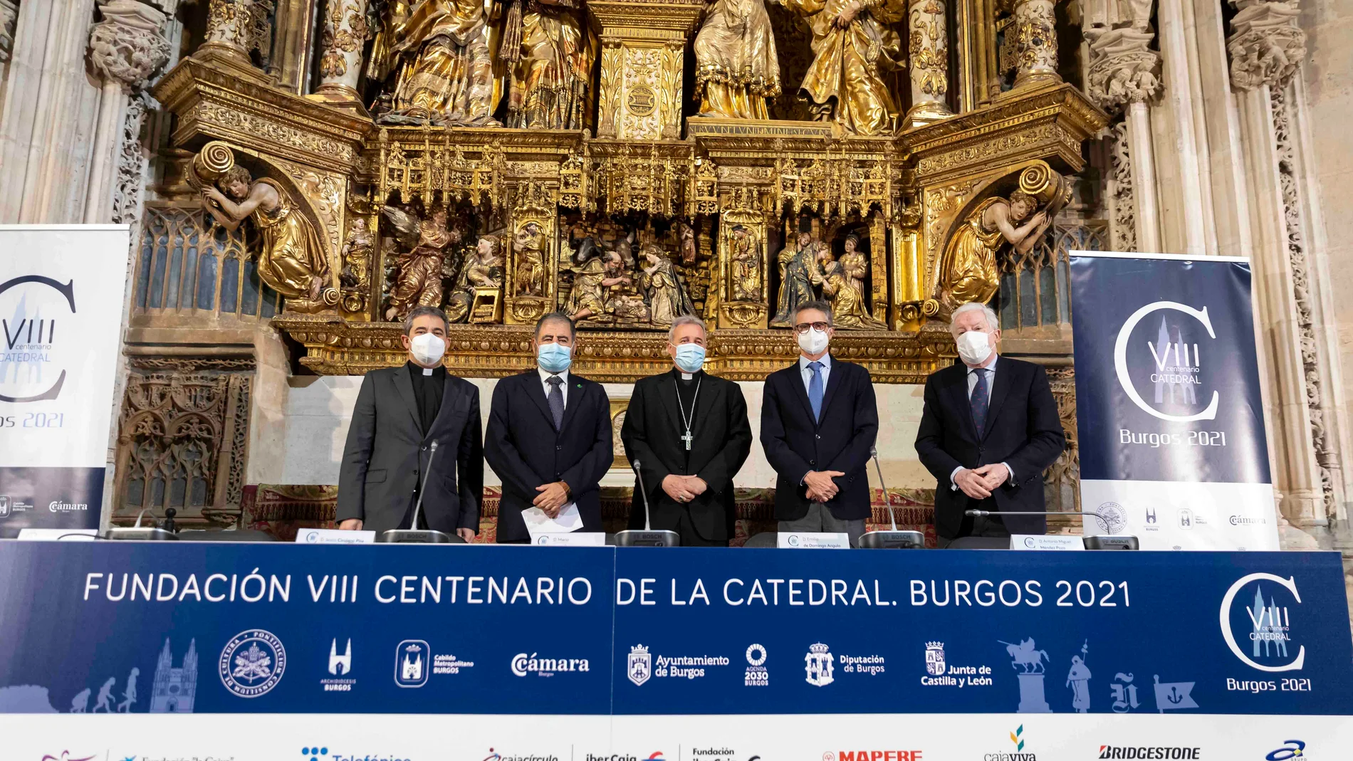 Presentación del homenaje que dispensarán a la Catedral de Burgos 73 entidades sociosanitarias