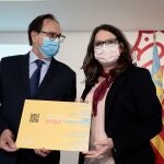 La vicepresidenta del Consell, Mónica Oltra, y el conseller de Hacienda y Modelo Económico, Vicent Soler