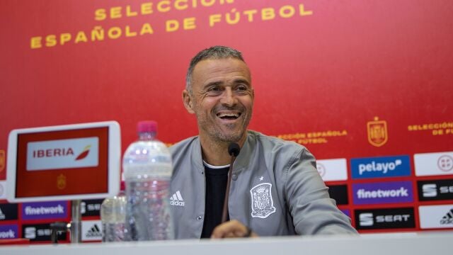 Luis Enrique, seleccionador español, en rueda de prensa.