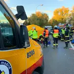 Accidente en un colegio de Madrid