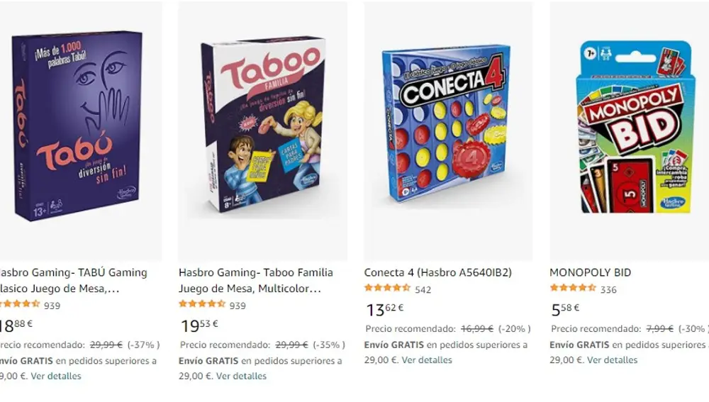 Juegos de mesa en oferta en Amazon
