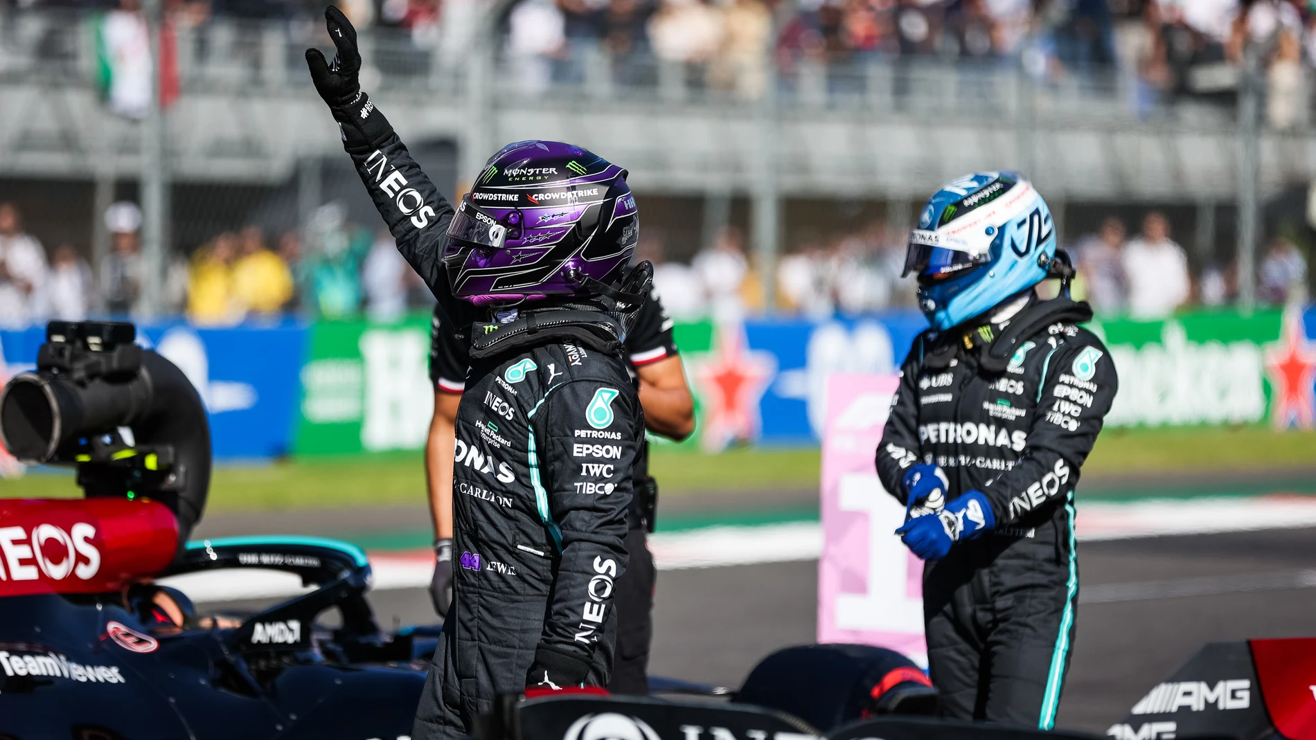 Valtteri Bottas y su Mercedes marcaron el mejor tiempo en México