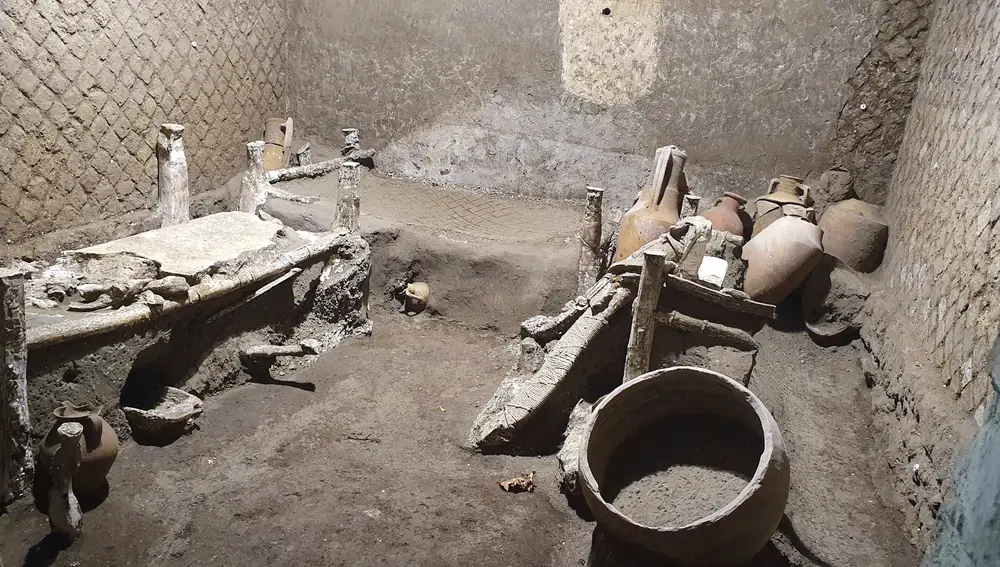 Pompeya descubre la habitación de una familia de esclavos bien conservada