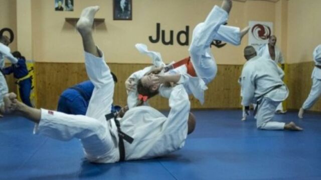 Imagen de archivo de una clase de judo
