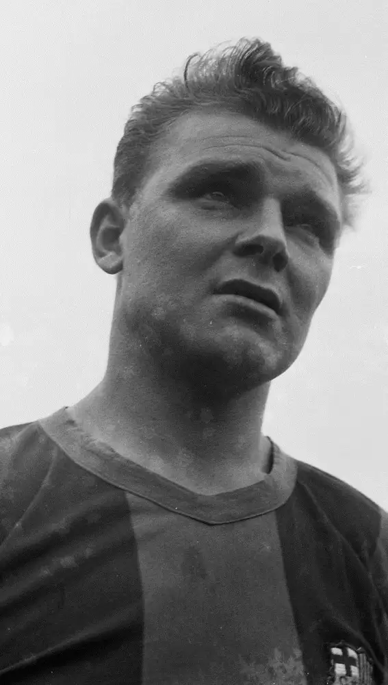 El futbolista Ladislao Kubala, de orígenes húngaro y eslovaco