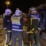 Accidente de un camión en la M-50