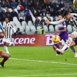 Este fallo de Álvaro Morata contra la Fiorentina provocó duras críticas de la prensa.