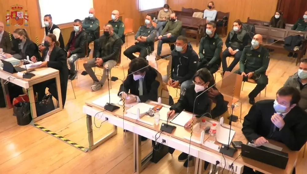 Octava sesión en la que las acusaciones han expuesto sus informes definitivos en el juicio con jurado por el robo y crimen de la Plaza Circular de Valladolid.EUROPA PRESS11/11/2021