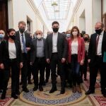 Representantes de partidos políticos, ERC, JxCat, PDeCat, la CUP, EH-Bildu y BNG en el Congreso
