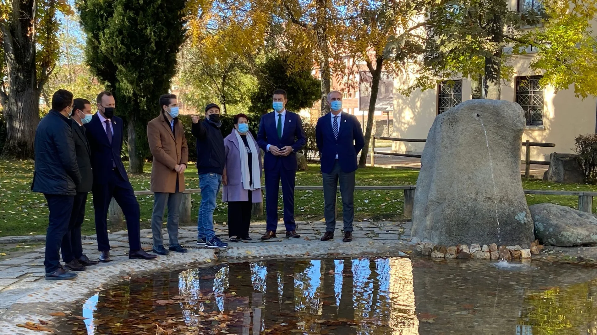 El consejero de la Presidencia, Ángel Ibáñez, visita Segovia, junto a la alcaldesa Clara Luquero, Héctor Palencia y José Mazarías, entre otros