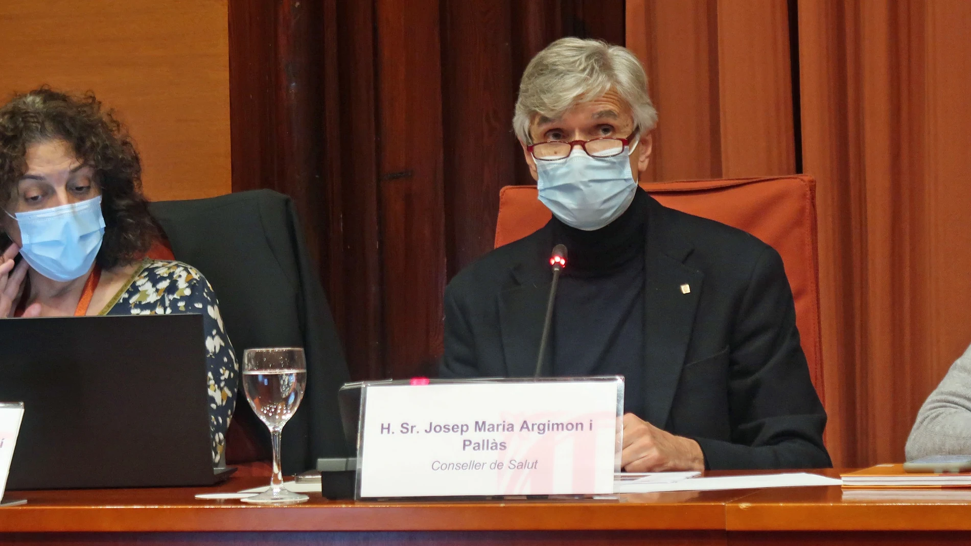 El conseller de Salud de la Generalitat, Josep Maria Argimon, en comisión parlamentariaPARLAMENT
