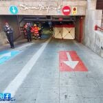 El lugar del accidente. POLICÍA LOCAL DE GRANADA