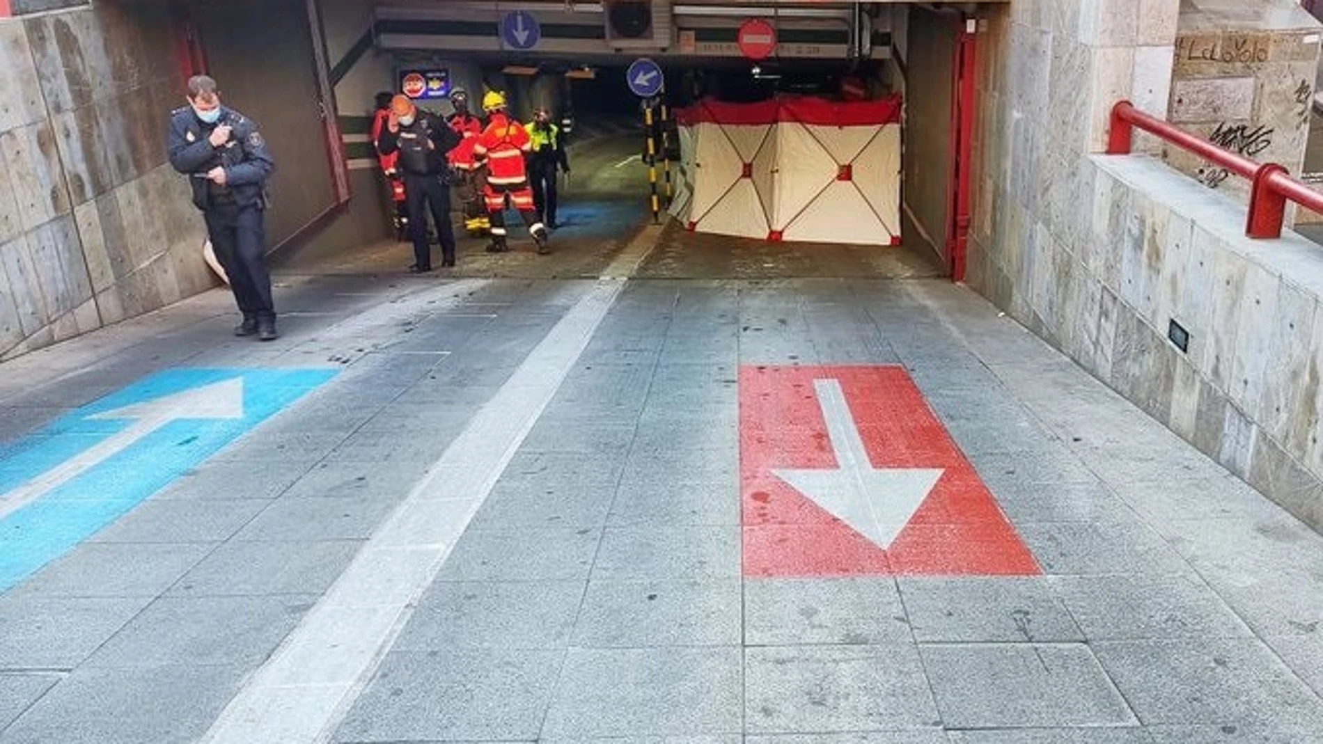 El lugar del accidente. POLICÍA LOCAL DE GRANADA